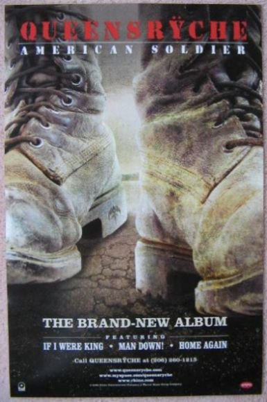 Image 0 of QUEENSRYCHE Album POSTER American Soldier 11x17