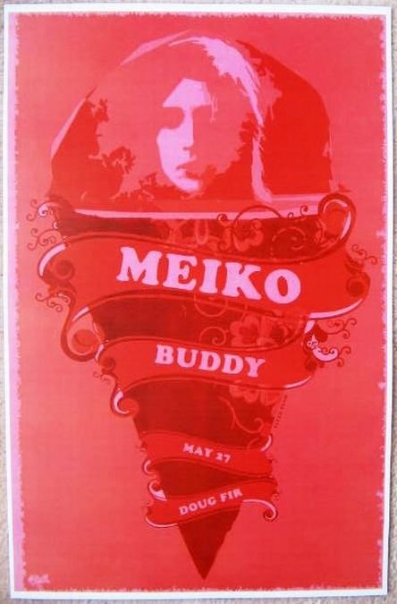 Image 0 of MEIKO 2009 Gig POSTER Portland Oregon Concert