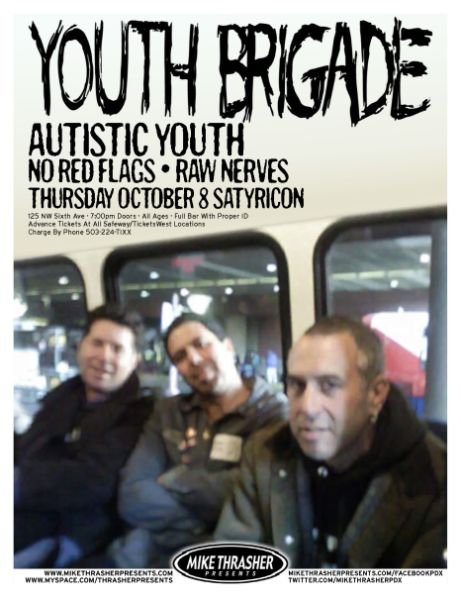 Image 0 of YOUTH BRIGADE 2009 Gig POSTER Portland Oregon Concert  