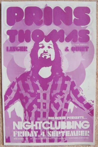 Image 0 of Thomas PRINS THOMAS 2009 Gig POSTER Portland Oregon Concert