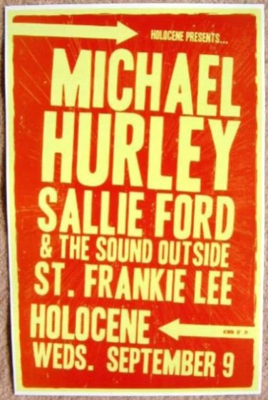 Image 0 of Hurley MICHAEL HURLEY 2009 Gig POSTER Portland Oregon Concert