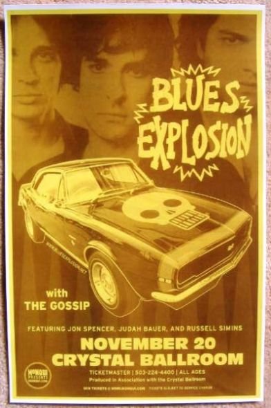 Image 0 of BLUES EXPLOSION Jon Spencer Portland Oregon 2004 Gig Concert POSTER