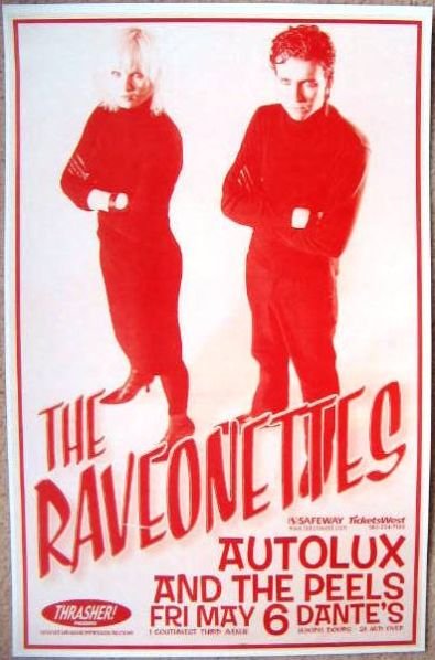 Raveonettes THE RAVEONETTES 2005 Gig POSTER Portland Oregon Concert