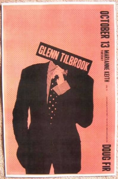 Image 0 of Tilbrook GLENN TILBROOK of SQUEEZE Portland Oregon 2008 Gig Concert POSTER