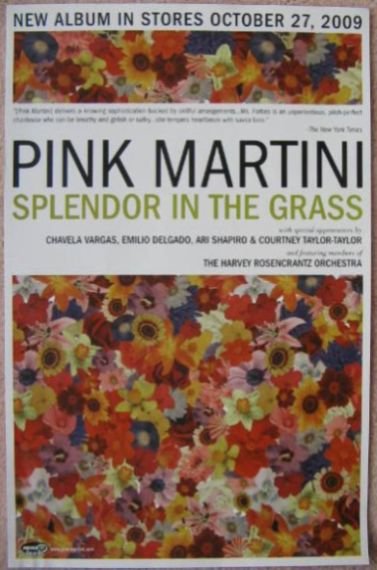 Image 0 of PINK MARTINI POSTER Splendor In The Grass Album 11x17 (Version 2)