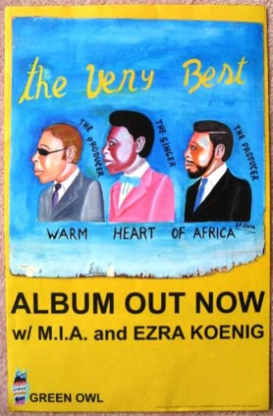 Image 0 of WARM HEART OF AFRICA The Very Best Album POSTER (with M.I.A. and EZRA KOENIG)