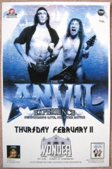 Image 0 of ANVIL 2010 Gig POSTER Portland Oregon Concert 