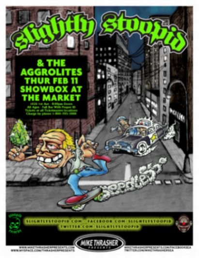 Image 0 of SLIGHTLY STOOPID Seattle Washington 2010 Gig Concert POSTER