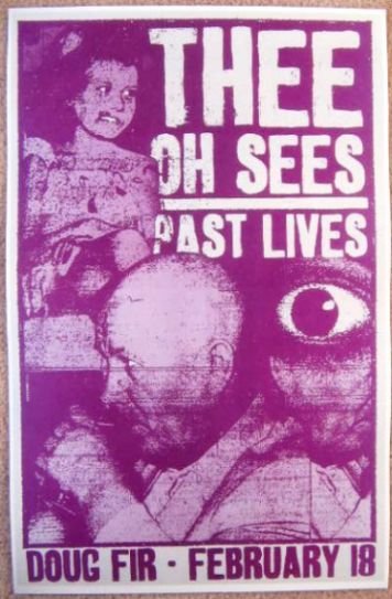 Image 0 of THEE OH SEES 2010 Gig POSTER Portland Oregon Concert