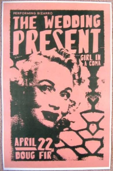 Image 0 of Wedding Present THE WEDDING PRESENT Gig POSTER 2010 Portland Oregon Concert 