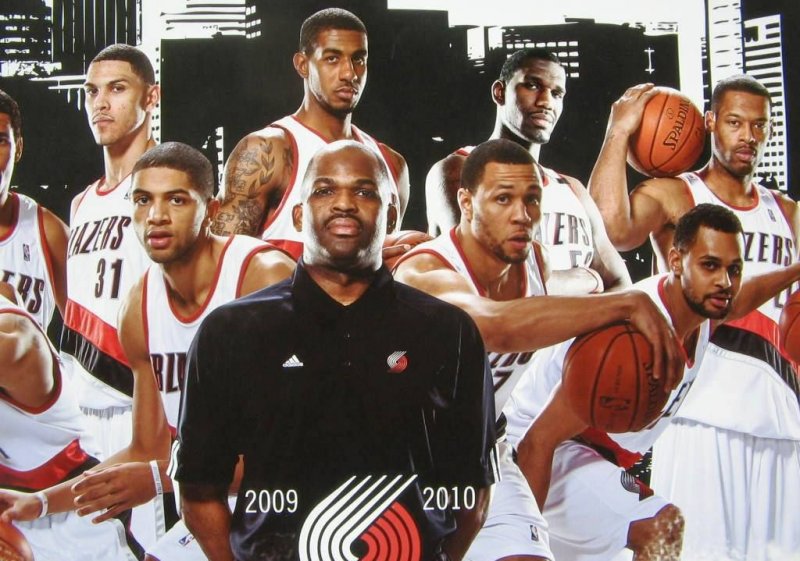 Image 1 of Portland Trailblazers 2009-10 Blazers Game Handout TEAM POSTER Brandon Roy Oden