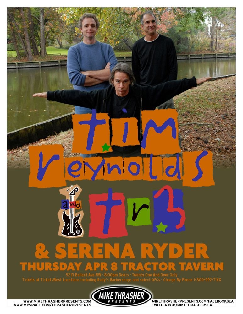 Image 0 of Reynolds TIM REYNOLDS 2010 Gig POSTER Seattle Washington Concert Dave Matthews