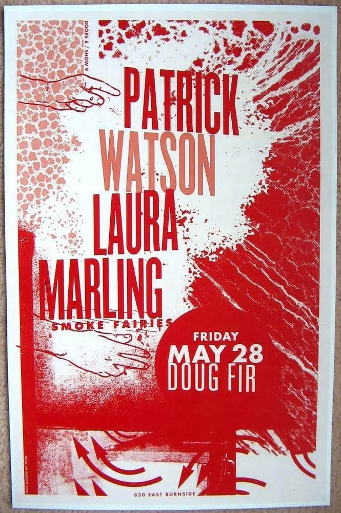Image 0 of Watson PATRICK WATSON and LAURA MARLING Gig POSTER 2010 Portland Oregon Concert 