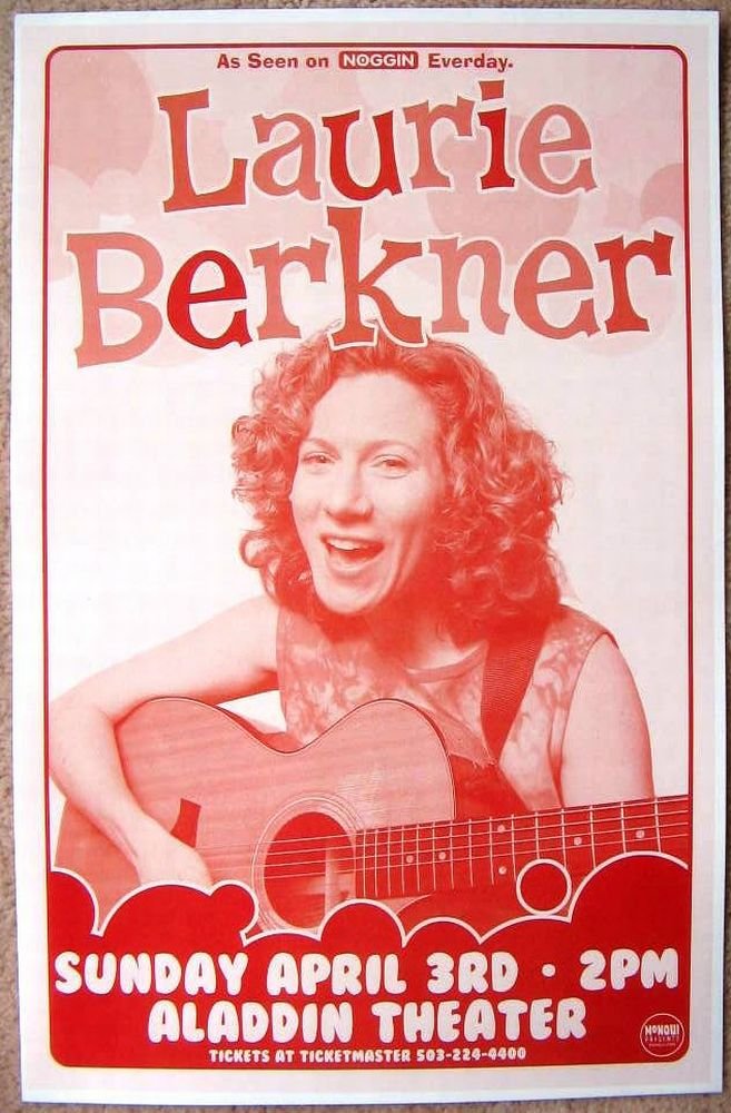 Image 0 of Berkner LAURIE BERKNER 2005 Gig POSTER Portland Oregon Concert 