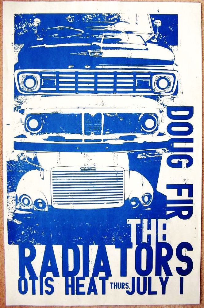 Image 0 of Radiators THE RADIATORS 2010 Gig POSTER Portland Oregon Concert