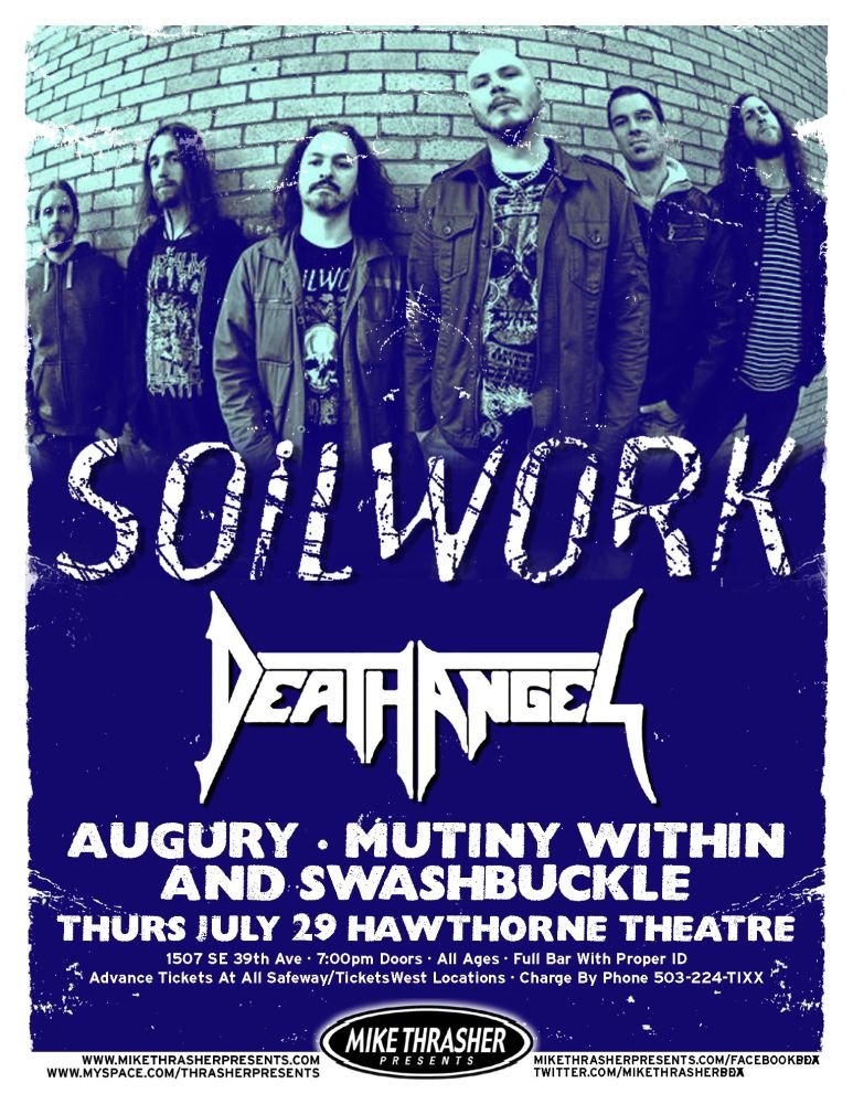 Image 0 of SOILWORK Portland Oregon 2010 Gig Concert POSTER