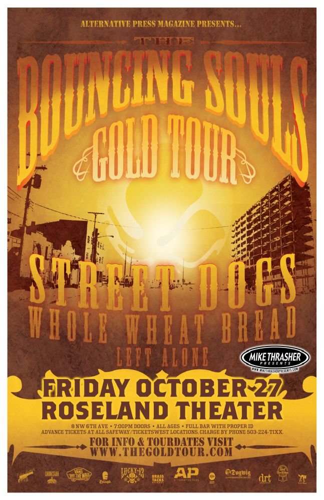 Image 0 of BOUNCING SOULS Portland Oregon 2006 Gig Concert POSTER