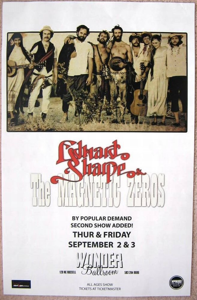 Image 0 of EDWARD SHARPE & THE MAGNETIC ZEROS 2010 Gig POSTER Portland Oregon Concert 