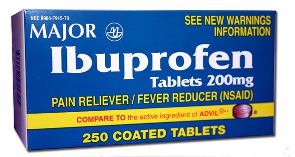 Image 0 of Ibuprofen 200 Mg Brown Tab 250 By Major Pharmaceutical