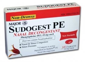 Image 0 of Sudogest Pe 10 Mg Tablets 36 By Major Pharmaceutical