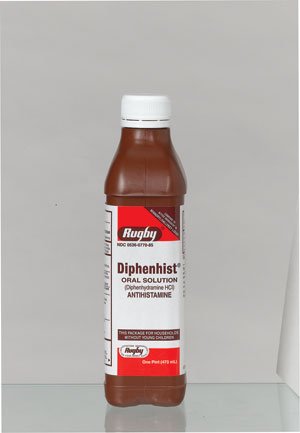 Diphenhist 12.5Mg-5Ml Solution 16 Oz By Major Rugby Labs