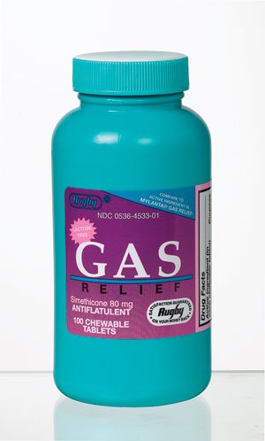 Gas Relief 80 Mg Chewable 100 tabs by Rugby Major