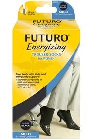 Image 0 of Futuro Brand Womens Trouser Sox Black Large 1X2 Each By Beiersdorf / Futuro In