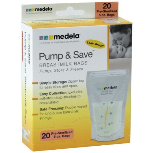 Image 0 of Medela Pump & Save Breastmilk Bags 5 oz 1X20 Each