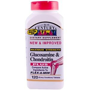 Glucosamine & Chondroitin Plus Tablets 120 Each Mfg. By 21St Century Nutri