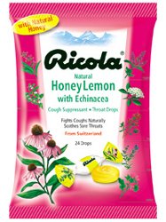 Ricola Echinacea Honey Lemon Lozenges 24 Each