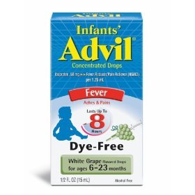 Image 0 of Advil Infants' Ibuprofen Fever Reducer White Grape Drops 0.5 Oz