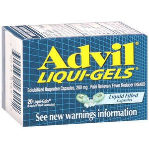Image 0 of Advil Solubilized Ibuprofen Pain Reliever Fever Reducer 20 MG Liqui-Gels 20 Ct