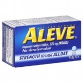 Aleve Naproxen Sodium Pain Reliever Tablets 50