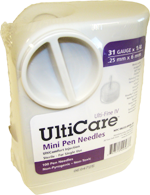 Image 0 of Ulticare Pen Needle 8Mm 31G 50 Ct