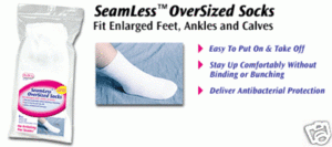 Image 0 of Pedifix Special Order Oversized Seamless Socks Small Men 4-6 (1/2)