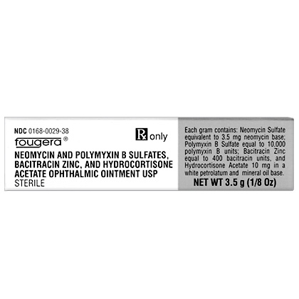 Bacitarcin And Polymyxin B Sulfate Ointment 1X3.5 Gm By Fougera & Company