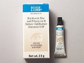 Image 0 of Bacitracin and Polymyxin B Ointment 3.5 Gm By Valeant Pharma.