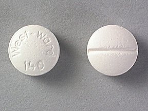 Belladonna/Phenobarbital 16.2 mg Tablets 1X1000 Mfg. By West Ward Pharmaceutic