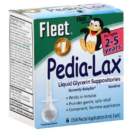 Fleet Pedia-Lax Liquid Glycerin Suppositories 6 Ct.