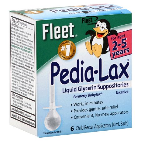 Fleet Children's Pedia-Lax Liquid Glycerin Laxative Suppositories