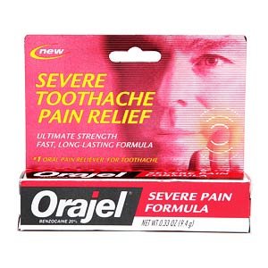 Orajel Severe Toothache Pain Cream 0.33 Oz