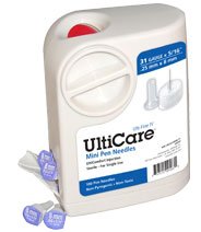 Ulticare Pen Needle Mini 31 Gauge, 1/4 (6mm)- 50ct Box