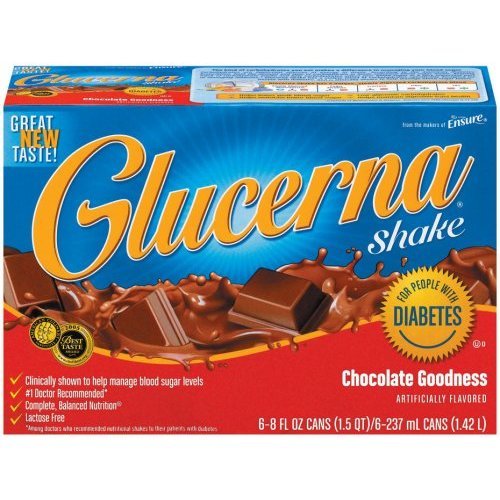 Glucerna Shake Bottle Chocolate 4 x 6 x 8 Oz 