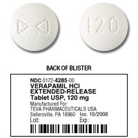 verapamil er (sr) 180 mg tablet extended release