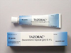 Tazorac 0.1% Topical Gel 30 Gm By Allergan Inc. 