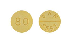 Propranolol 80 Mg Tabs 100 By Actavis Pharma