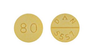 Image 0 of Propranolol 80 Mg Tabs 100 By Actavis Pharma