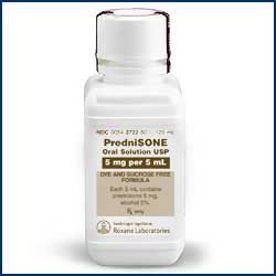 Prednisone 5 Mg/5 Ml Solution 120 Ml By Roxane Labs 