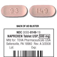 Naproxen 500 Mg Tabs 100 By Teva Pharma