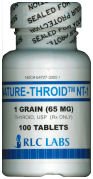 Image 0 of Nature-Throid Special Order 16.25 mg Tablets 1X1000 Mfg. By R L C Labs Inc
